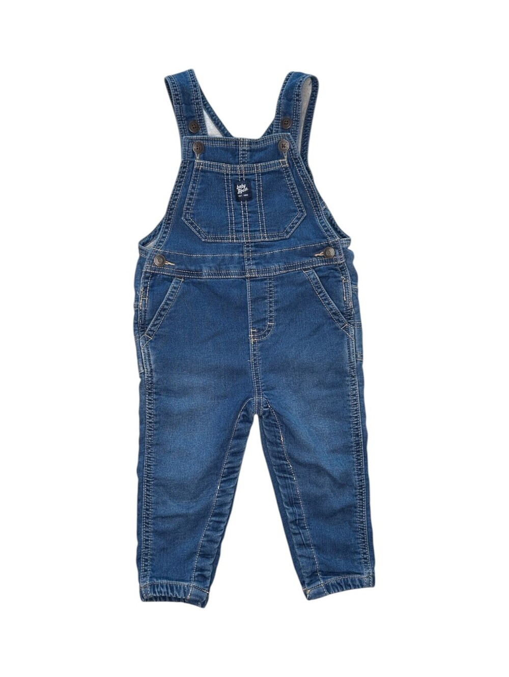 baby B'gosh Blue Denim Overalls for Toddlers Size 18M